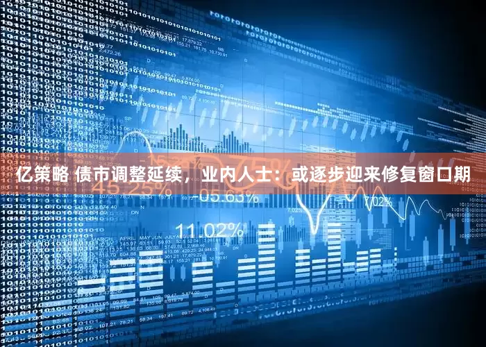 亿策略 债市调整延续，业内人士：或逐步迎来修复窗口期